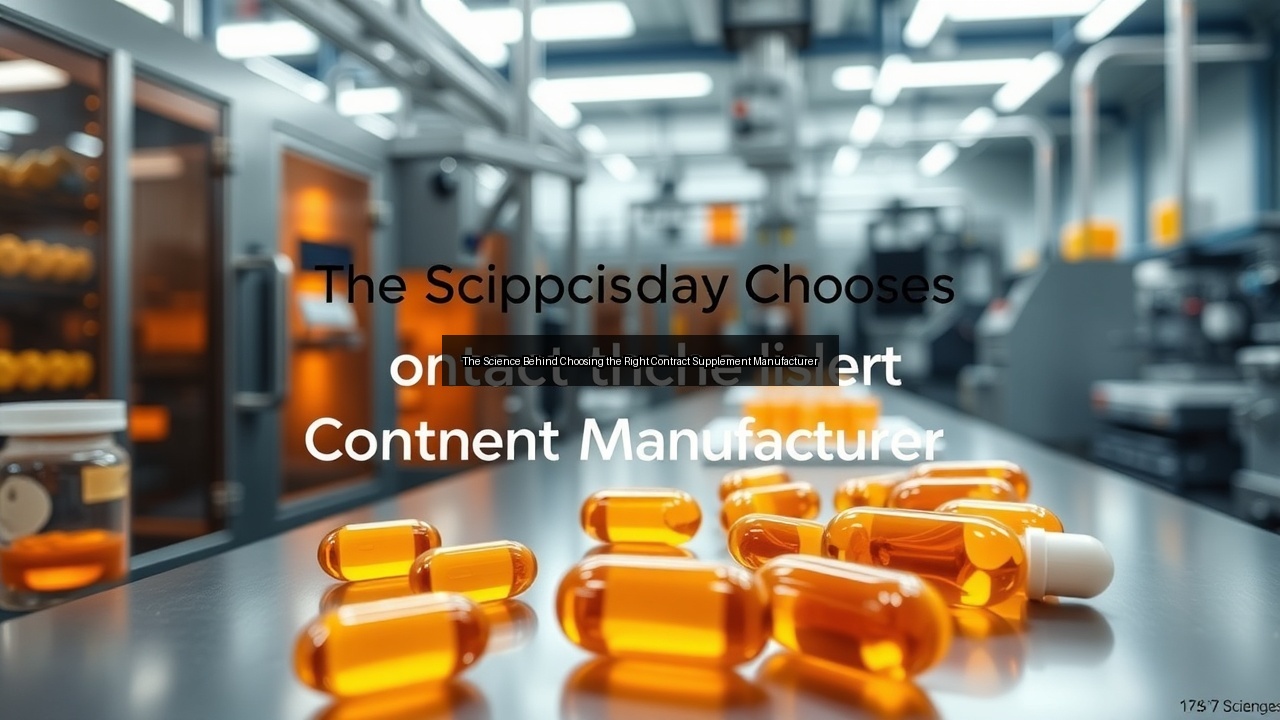 dosage form supplement quality controls supplement contract inventory